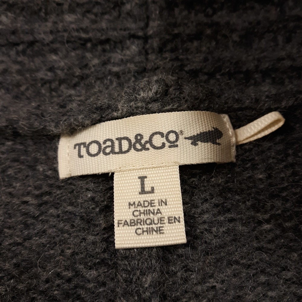 Toad&Co Gray Ribbed Open-Front Cardigan - Picture 4 of 12